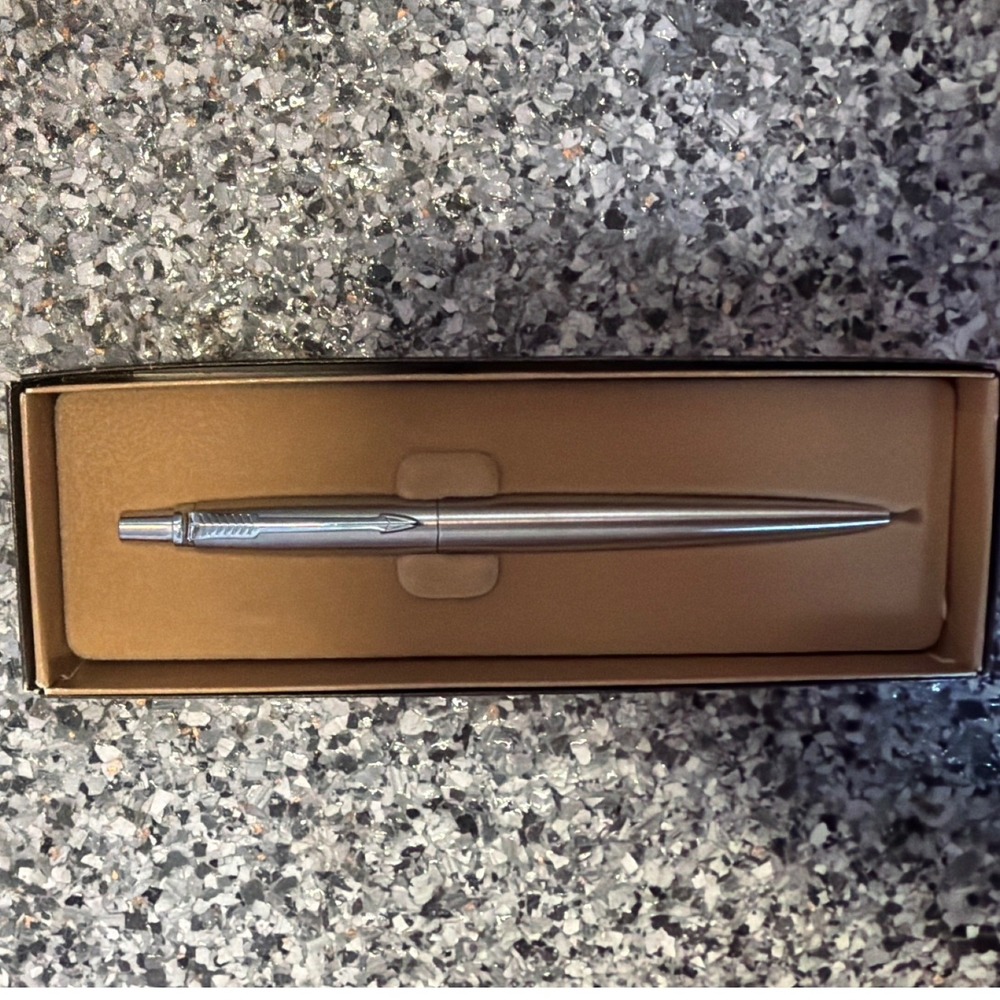 Parker Jotter BPN Ballpoint Pen Stainless Steel Retractable Click with Box